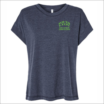 SLEA Ladies Relaxed Vintage Wash Tee - EMB