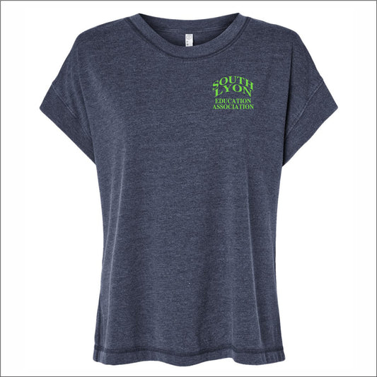 SLEA Ladies Relaxed Vintage Wash Tee - EMB