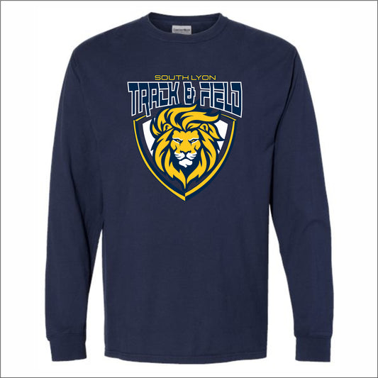 SLHS Track Hanes Garment-Dyed Long Sleeve T-shirt