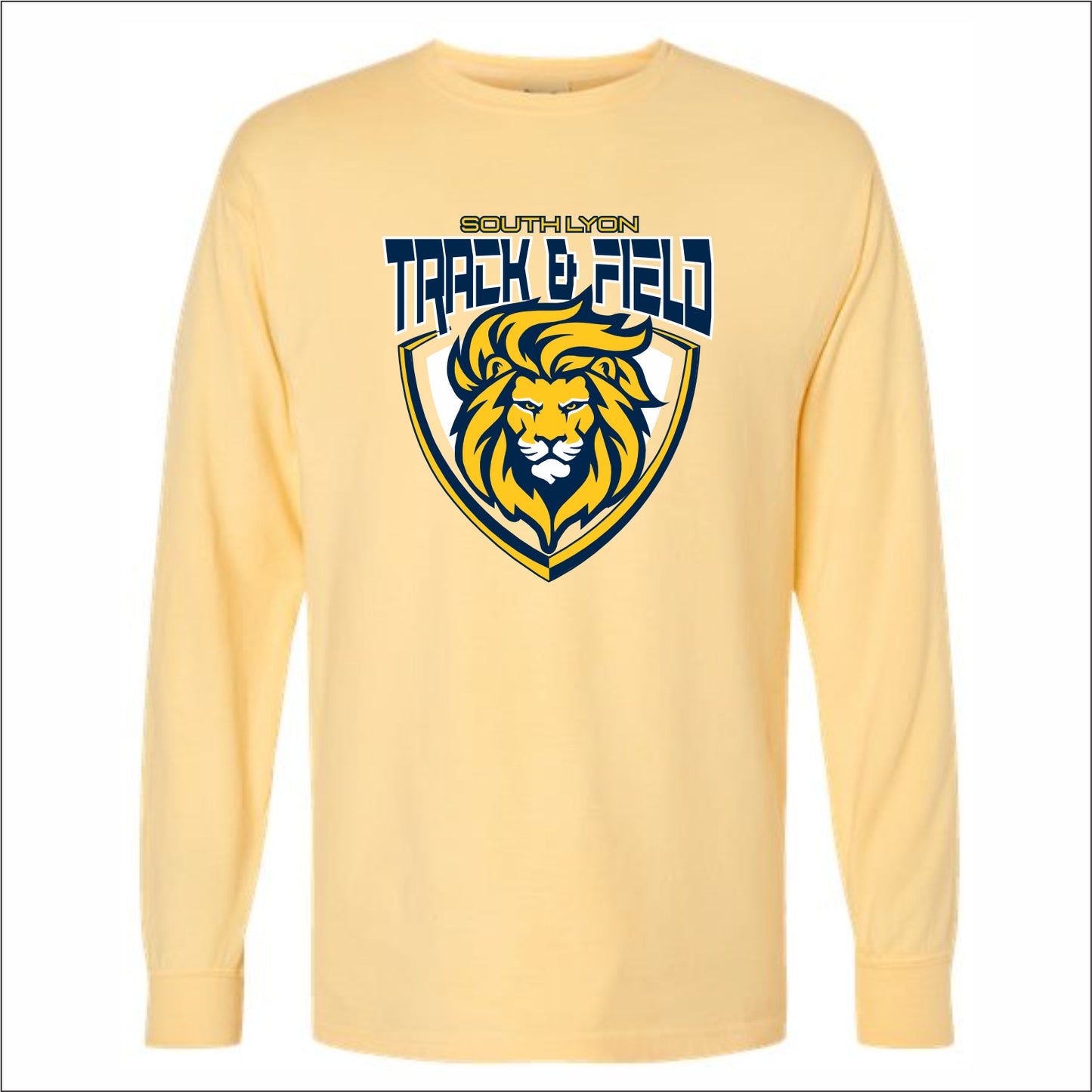 SLHS Track Hanes Garment-Dyed Long Sleeve T-shirt