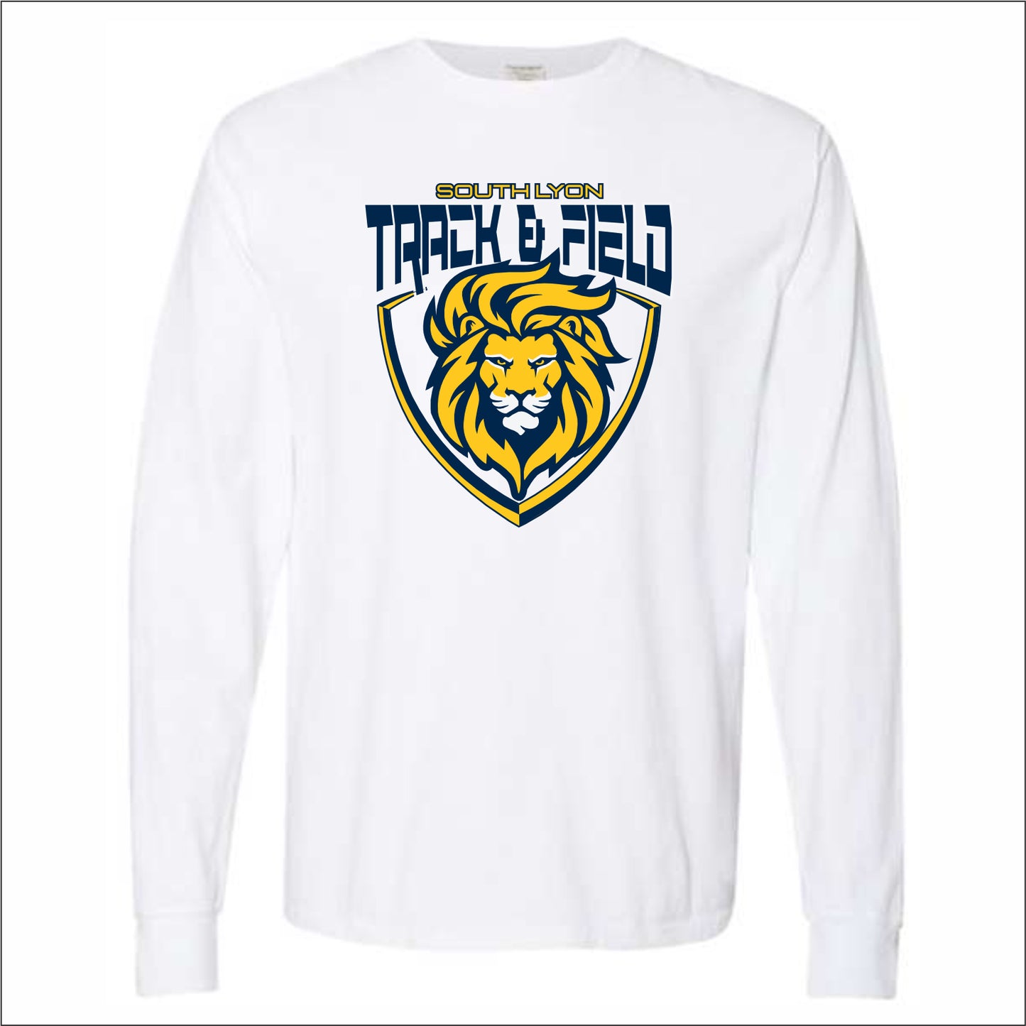 SLHS Track Hanes Garment-Dyed Long Sleeve T-shirt