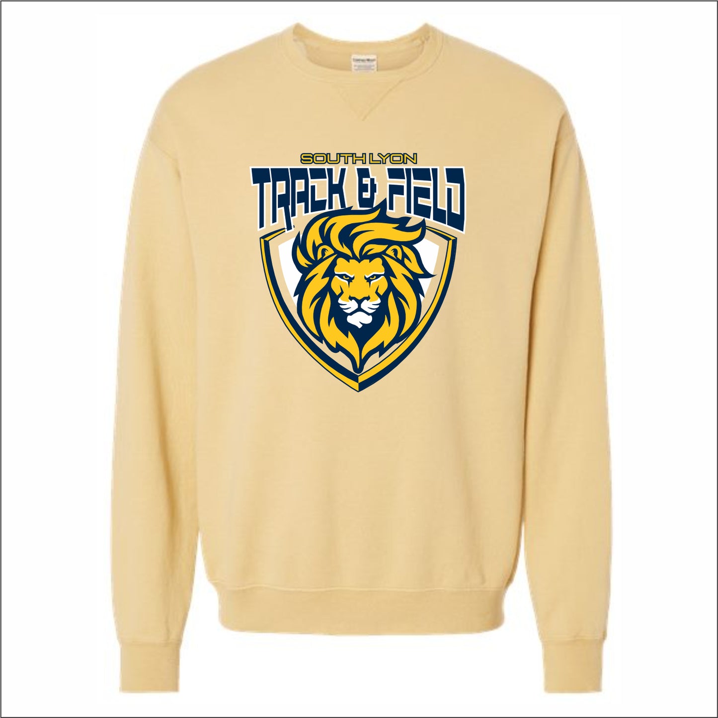 SLHS Track Hanes Garment-Dyed Crewneck Sweatshirt