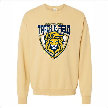 SLHS Track Hanes Garment-Dyed Crewneck Sweatshirt