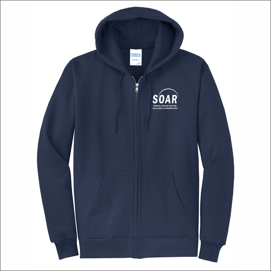 SOAR Full-Zip Hooded Sweatshirt - Design D