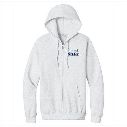 SOAR Full-Zip Hooded Sweatshirt - Design E