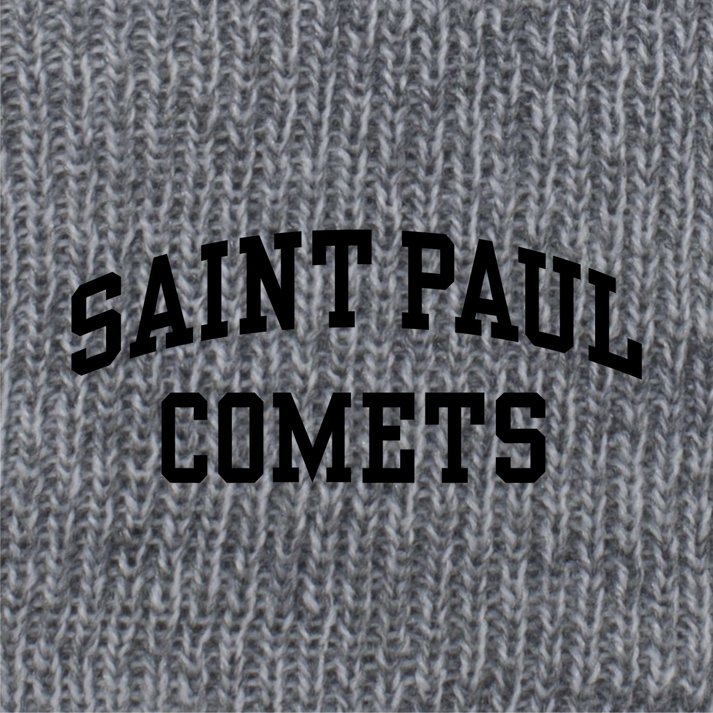St. Paul Lutheran Knit Fold Over Pom-Pom Beanie