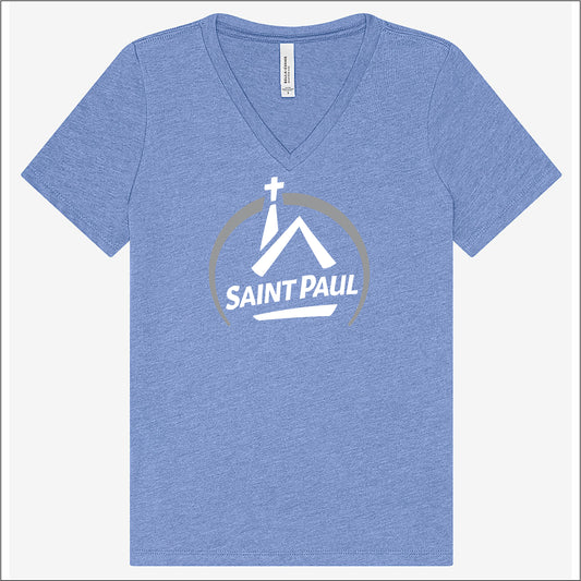 SPL Church & School Ladies Relaxed TrI-blend V-Neck T