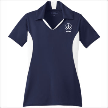 SSCS Staff Ladies Performance Side Blocked Polo