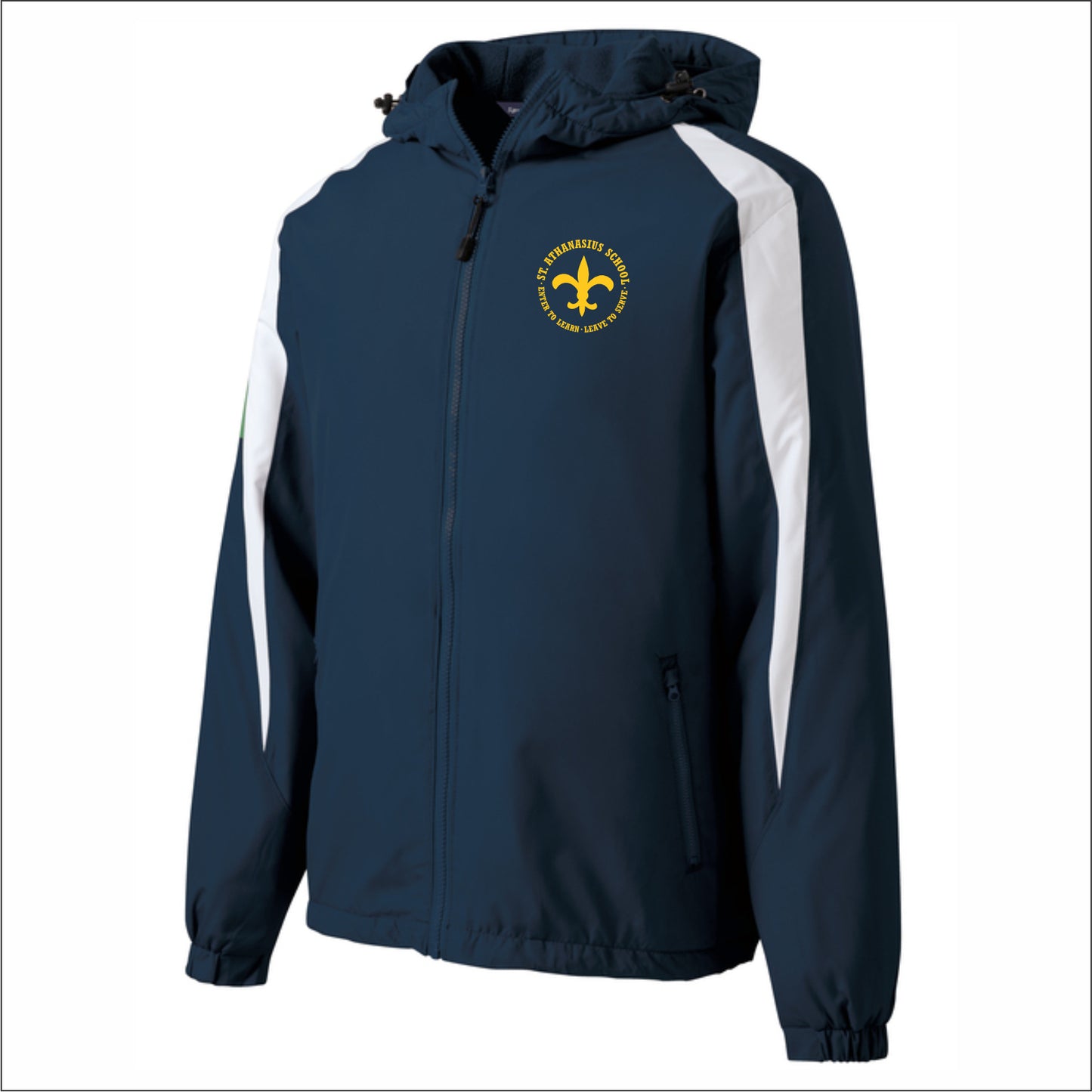 St. Athanasius School Fleece Lined Colorblock Jacket