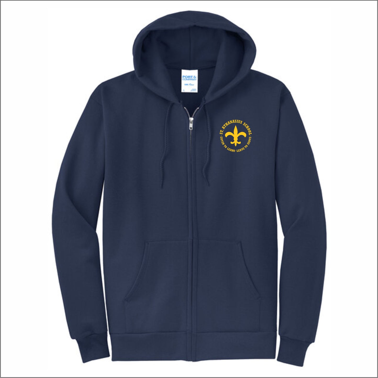 St. Athanasius School Full-Zip Hooded Sweatshirt