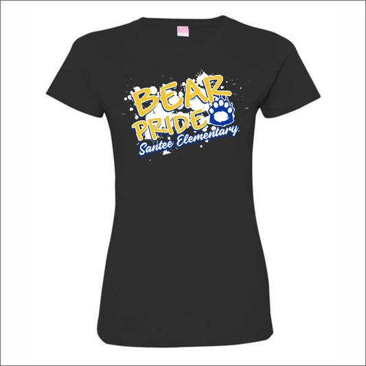 Santee School Ladies Fine Jersey T-shirt - Des. A