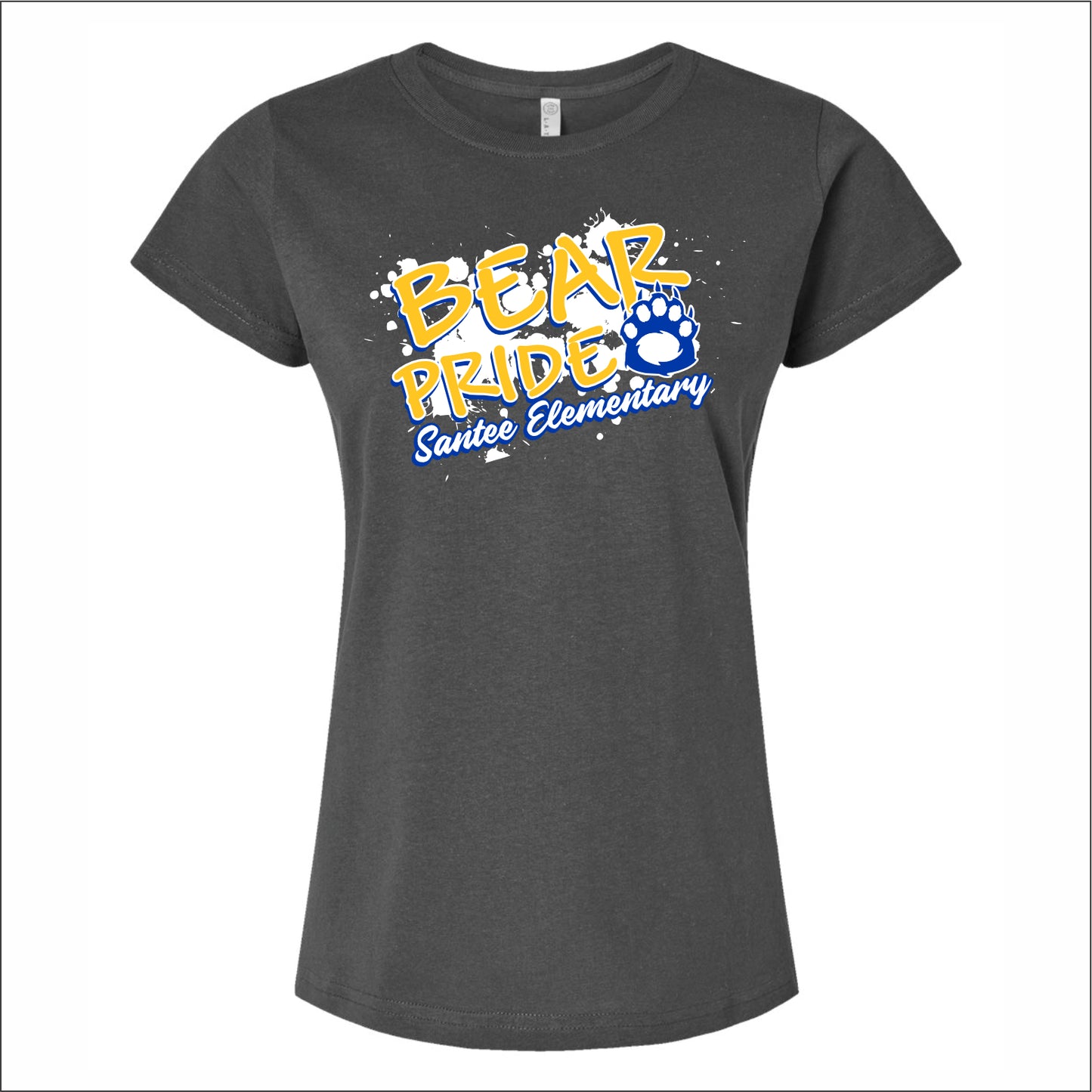 Santee School Ladies Fine Jersey T-shirt - Des. A