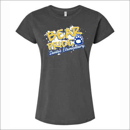 Santee School Ladies Fine Jersey T-shirt - Des. A