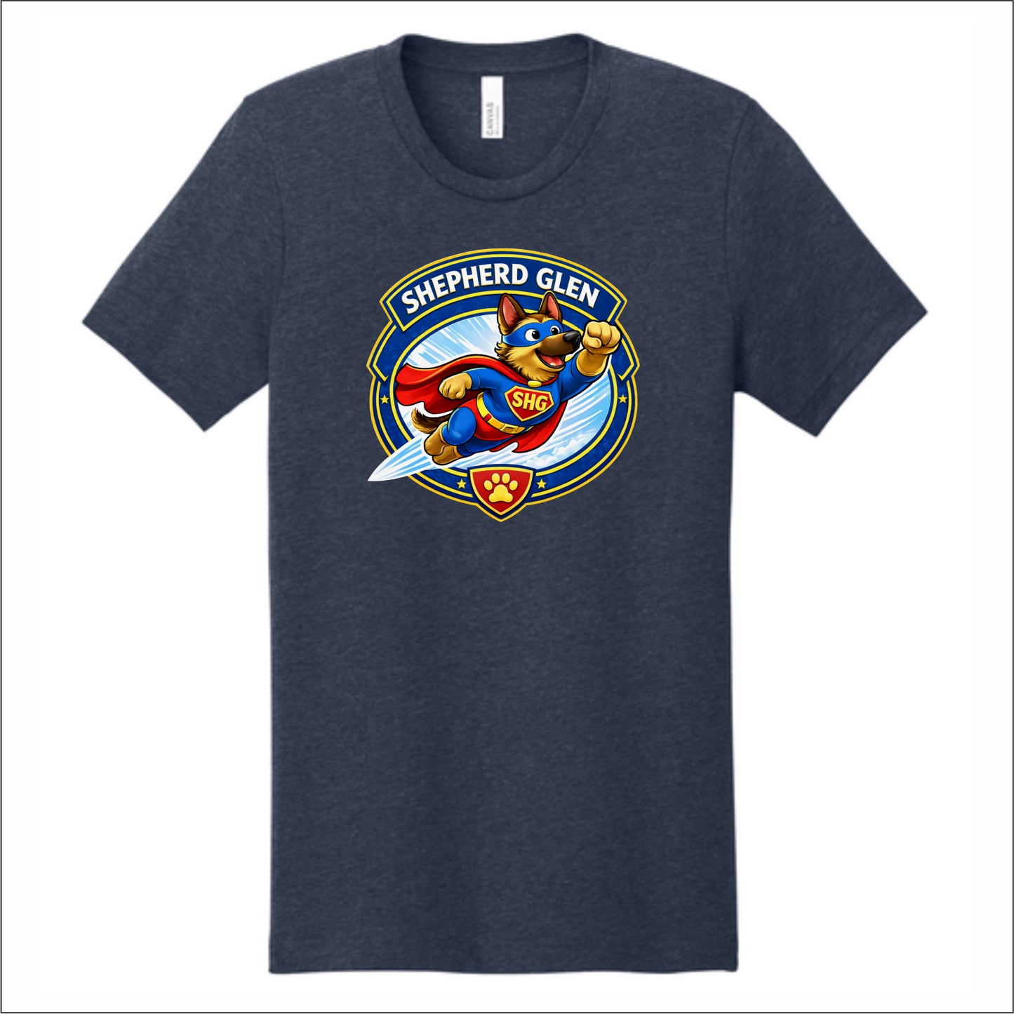 Shepherd Glen Elementary Heathered Soft Jersey T-shirt - Des. A