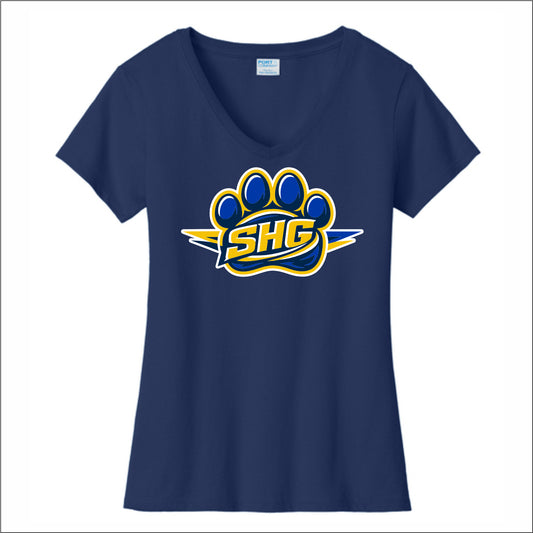 Shepherd Glen Elementary Ladies Fan Favorite V-Neck Tee - Des B