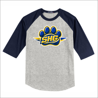 Shepherd Glen Elementary 3/4 Sleeve Baseball T-shirt - Des. B