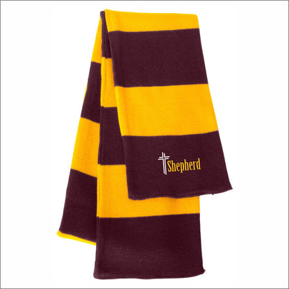 Shepherd of the Hills Rugby-Striped Knit Scarf