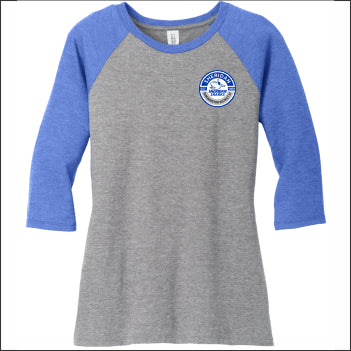 Sheridan Staff Ladies Tri-Blend 3/4 Sleeve Raglan Tee