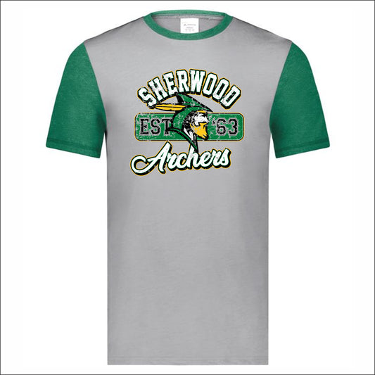 Sherwood Elementary Gameday Vintage Ringer Tee