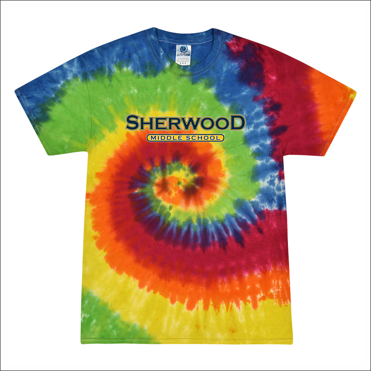 Sherwood MS Spiritwear Multicolor Tie-Dye T-shirt - Design A