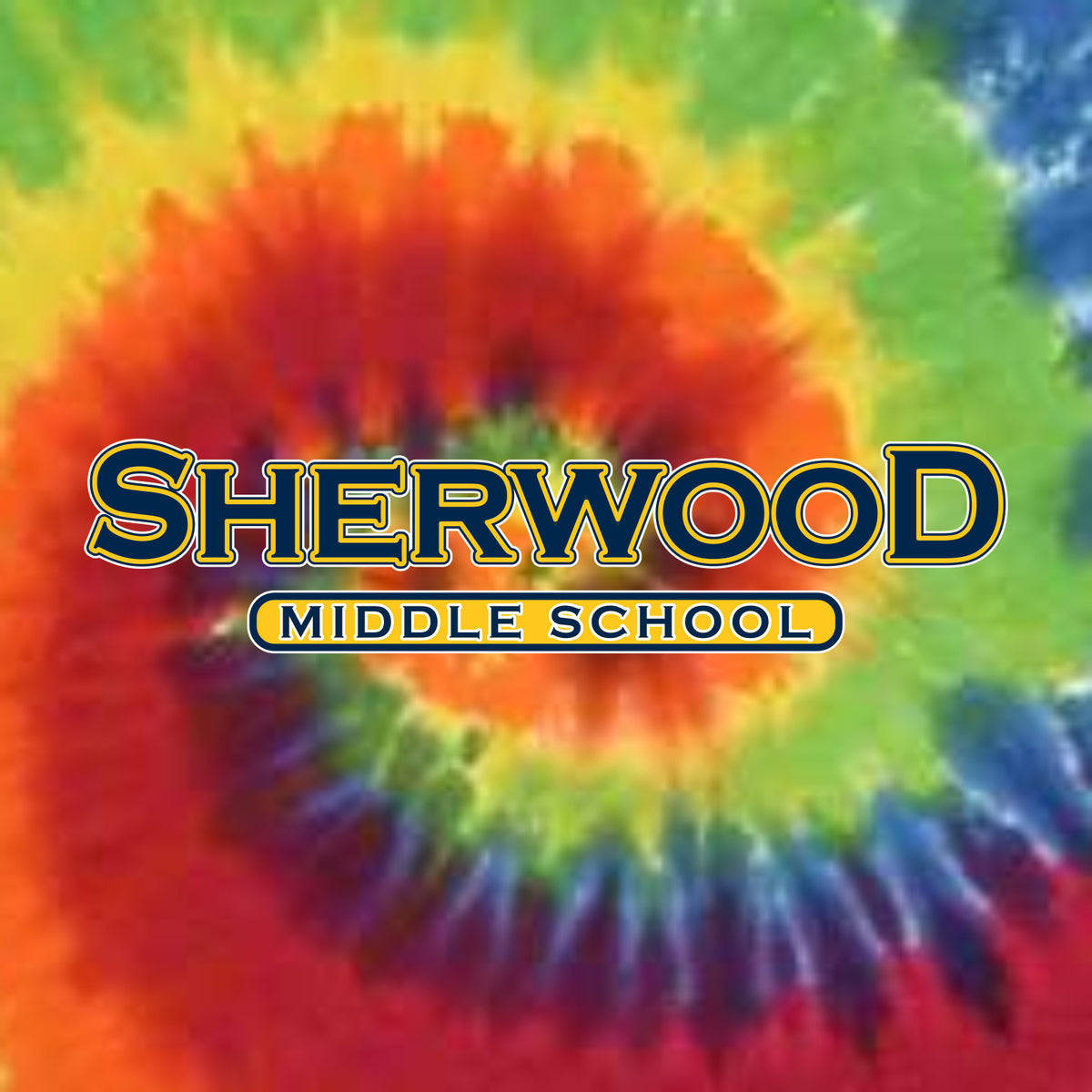 Sherwood MS Spiritwear Multicolor Tie-Dye T-shirt - Design A