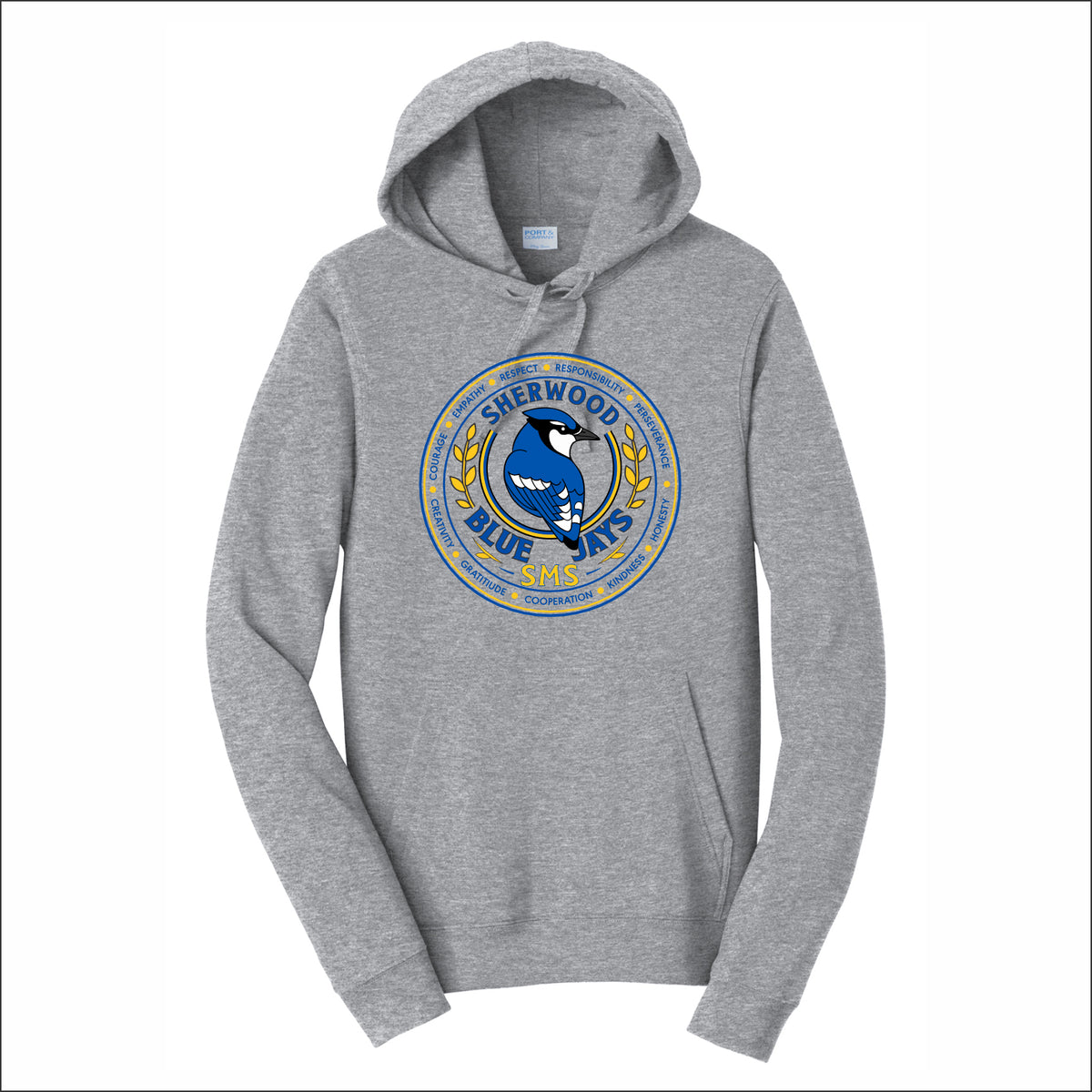 Sherwood MS Spiritwear Fan Favorite 80/20 Hooded Sweatshirt - Design B
