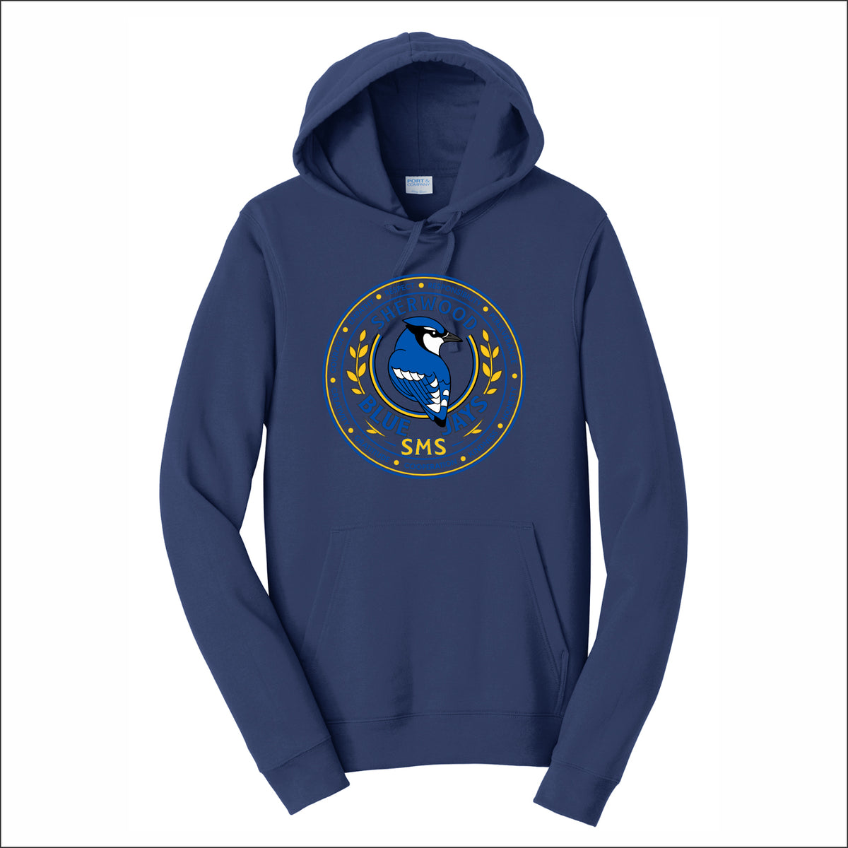 Sherwood MS Spiritwear Fan Favorite 80/20 Hooded Sweatshirt - Design B