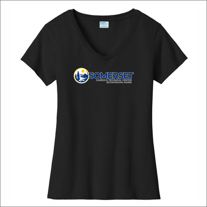 Somerset Career Ladies Fan Favorite V-Neck Tee