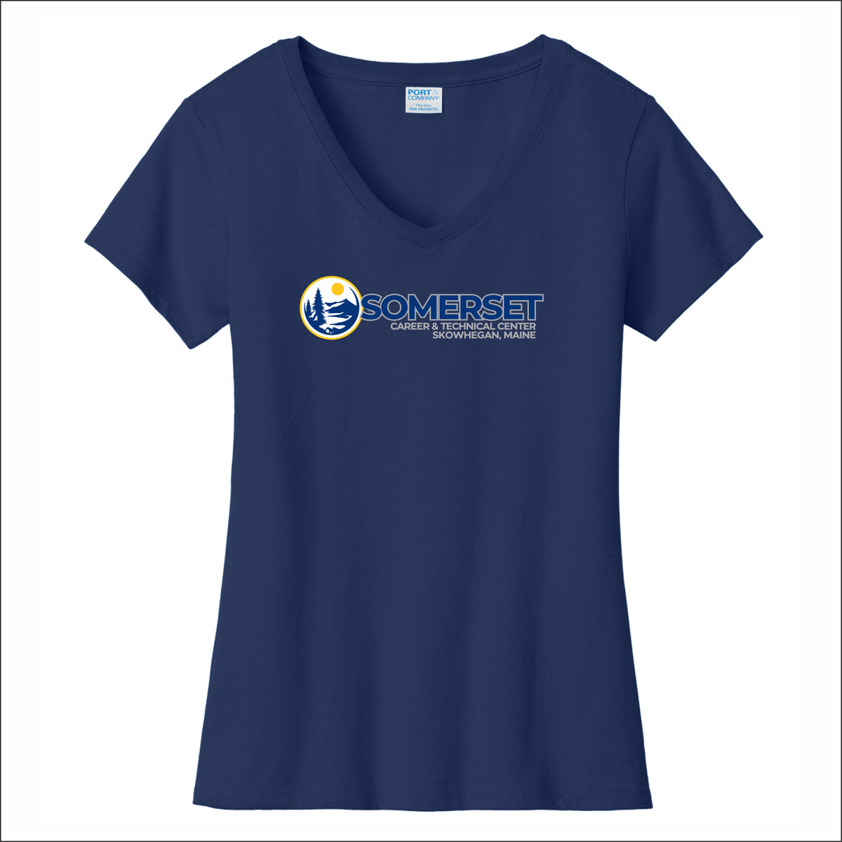 Somerset Career Ladies Fan Favorite V-Neck Tee