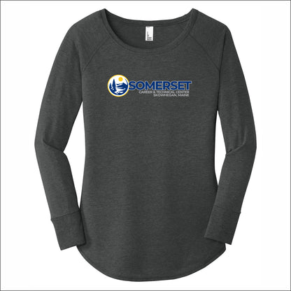 Somerset Career Ladies Tri-Blend Long Sleeve Tunic Tee