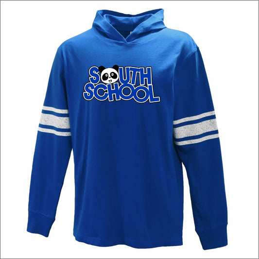South School Staff Archive Heavyweight Hooded Long Sleeve T