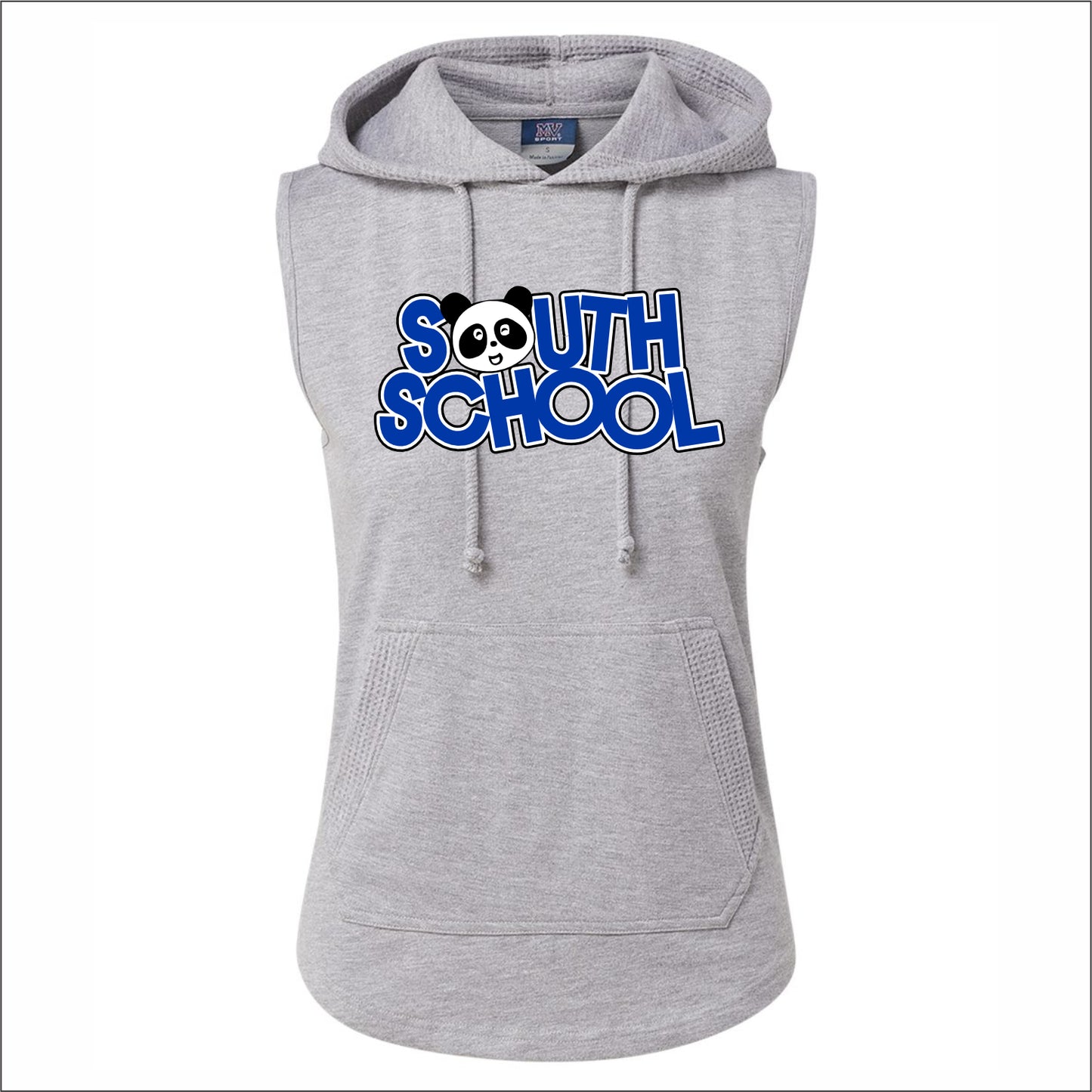 South School Staff Ladies Kinsley Sleeveless Hoodie