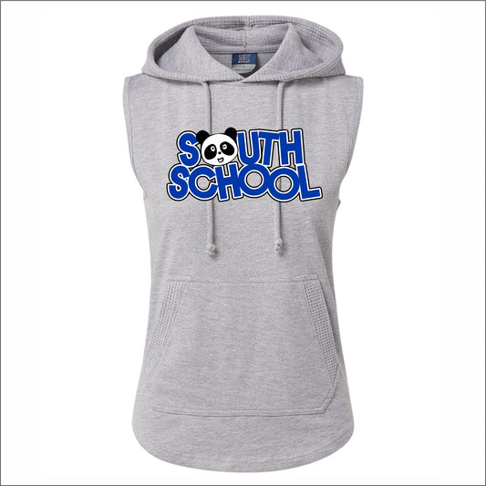 South School Staff Ladies Kinsley Sleeveless Hoodie