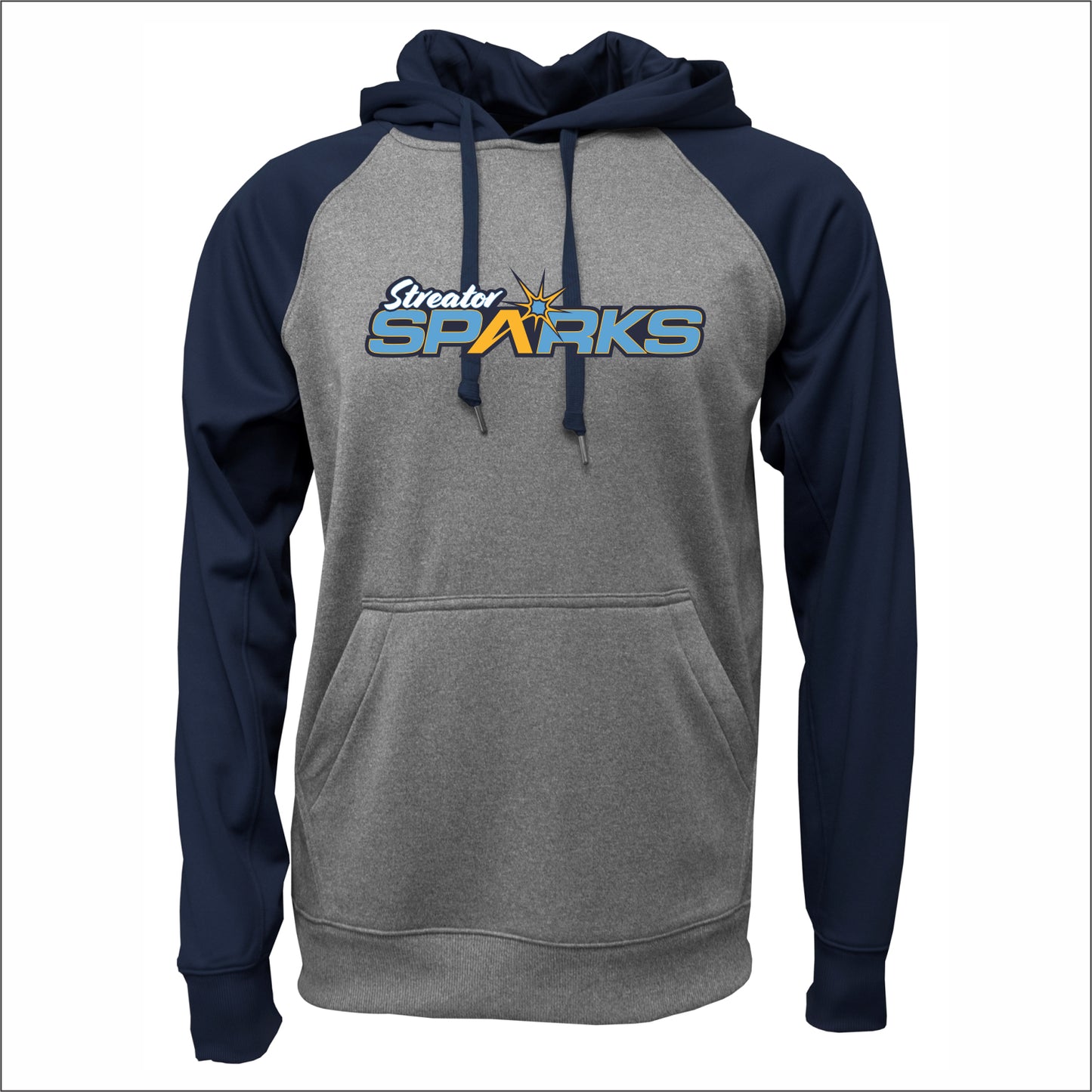 Streator Sparks Performance Raglan Colorblock Hoodie