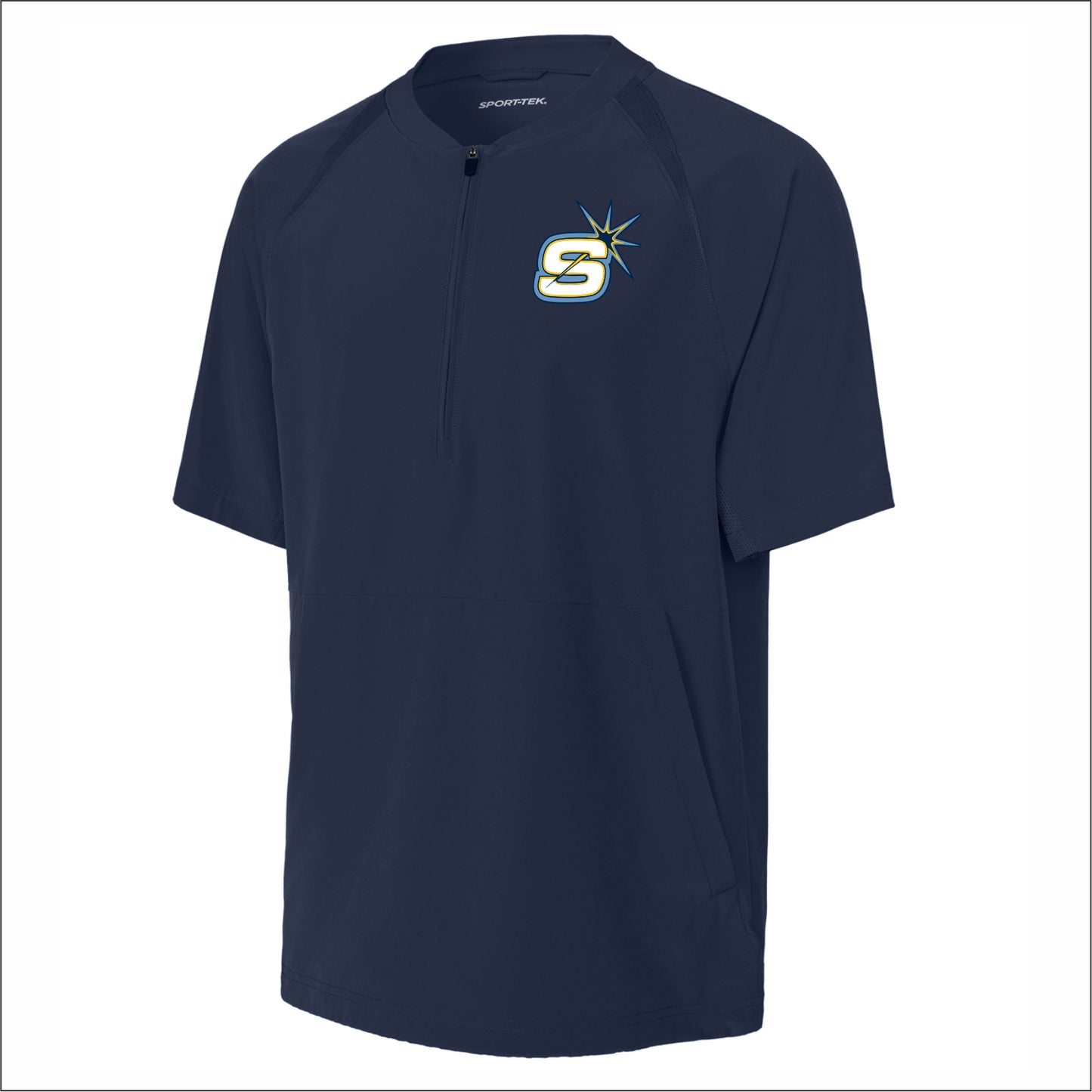 Streator Sparks Repeat 1/2-Zip Short Sleeve Jacket