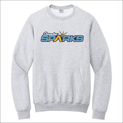 Streator Sparks Crewneck Pouch Pocket Sweatshirt