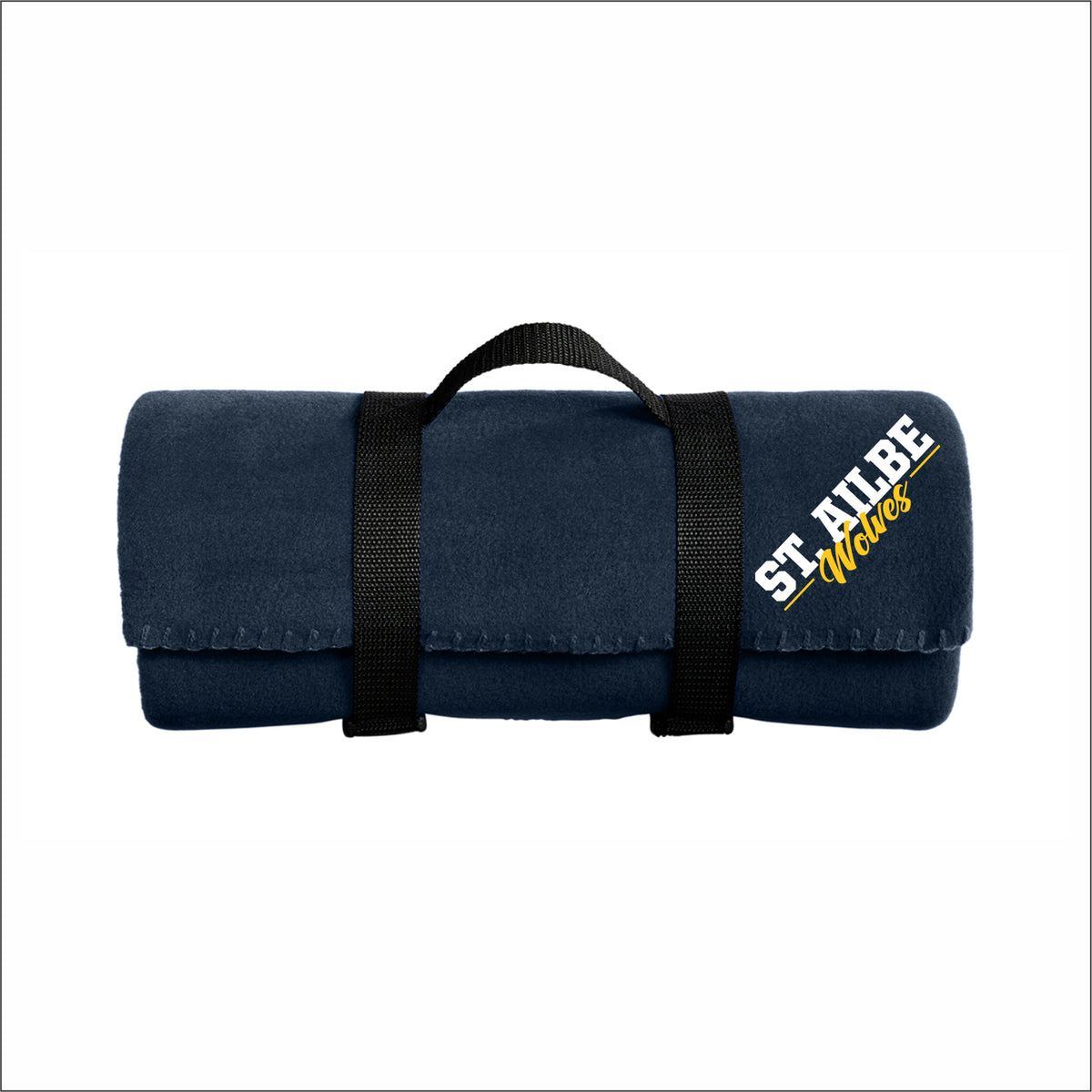 St. Ailbe School Fleece Blanket with straps