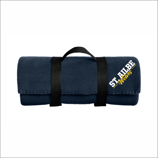 St. Ailbe School Fleece Blanket with straps