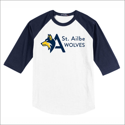 St. Ailbe School 3/4 Sleeve Baseball T-shirt