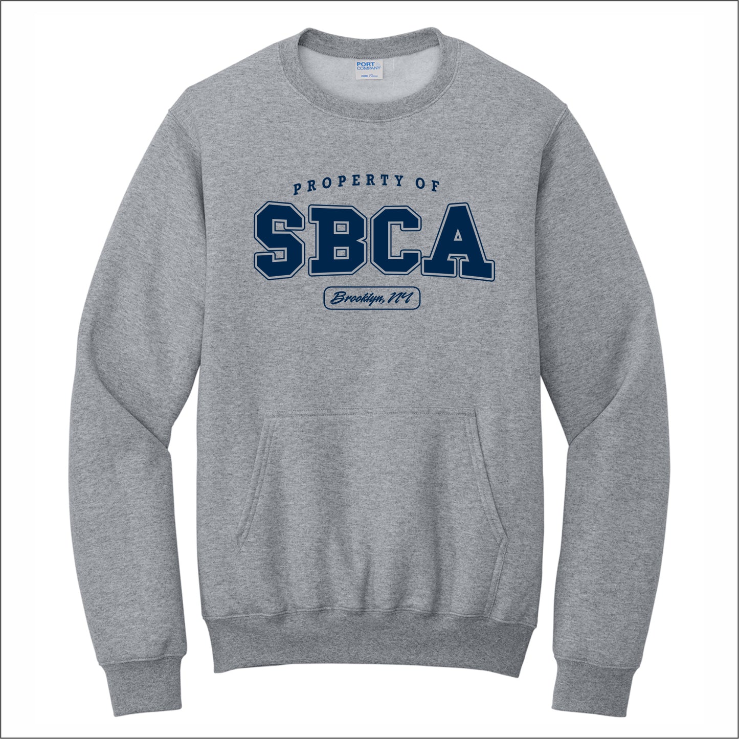 St. Bernadette Crewneck Pouch Pocket Sweatshirt