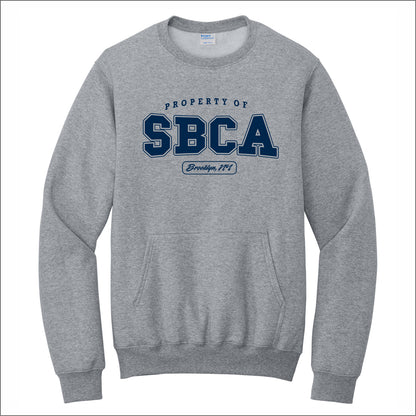 St. Bernadette Crewneck Pouch Pocket Sweatshirt