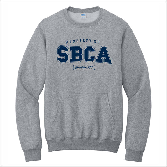 St. Bernadette Crewneck Pouch Pocket Sweatshirt