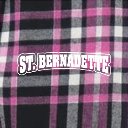 St. Bernadette Plaid Flannel Pants