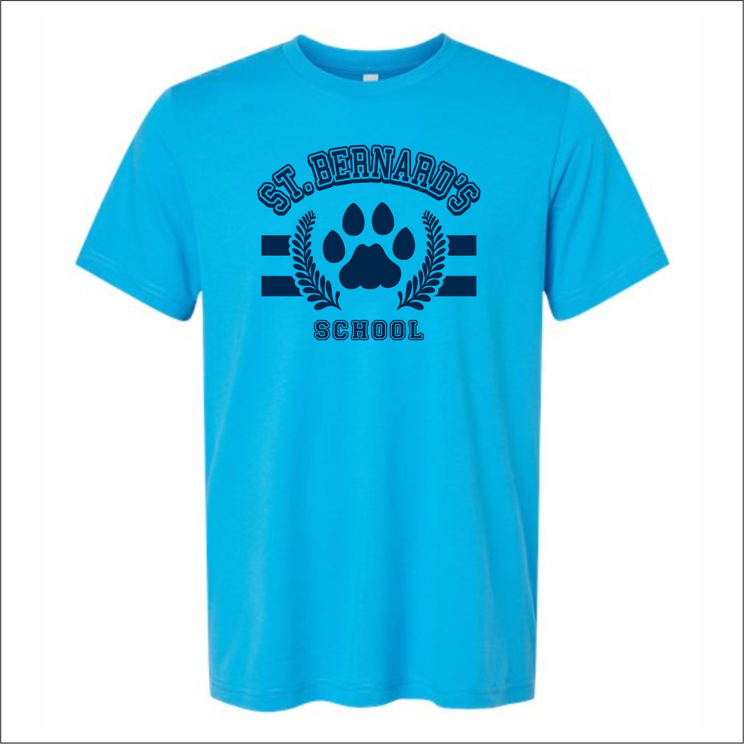 St. Bernard's School Heathered Soft Jersey T-shirt - Des. A