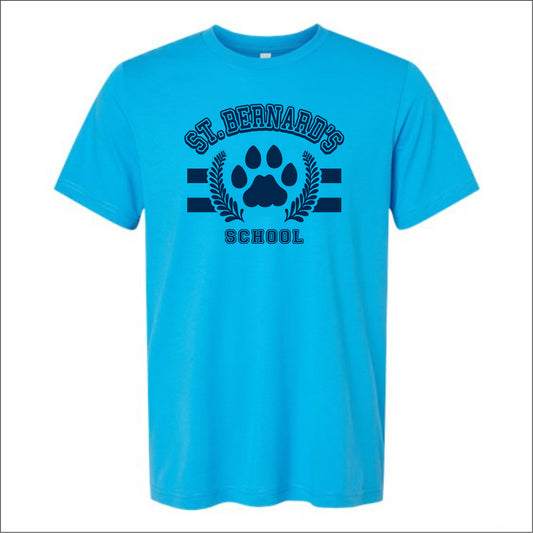 St. Bernard's School Heathered Soft Jersey T-shirt - Des. A