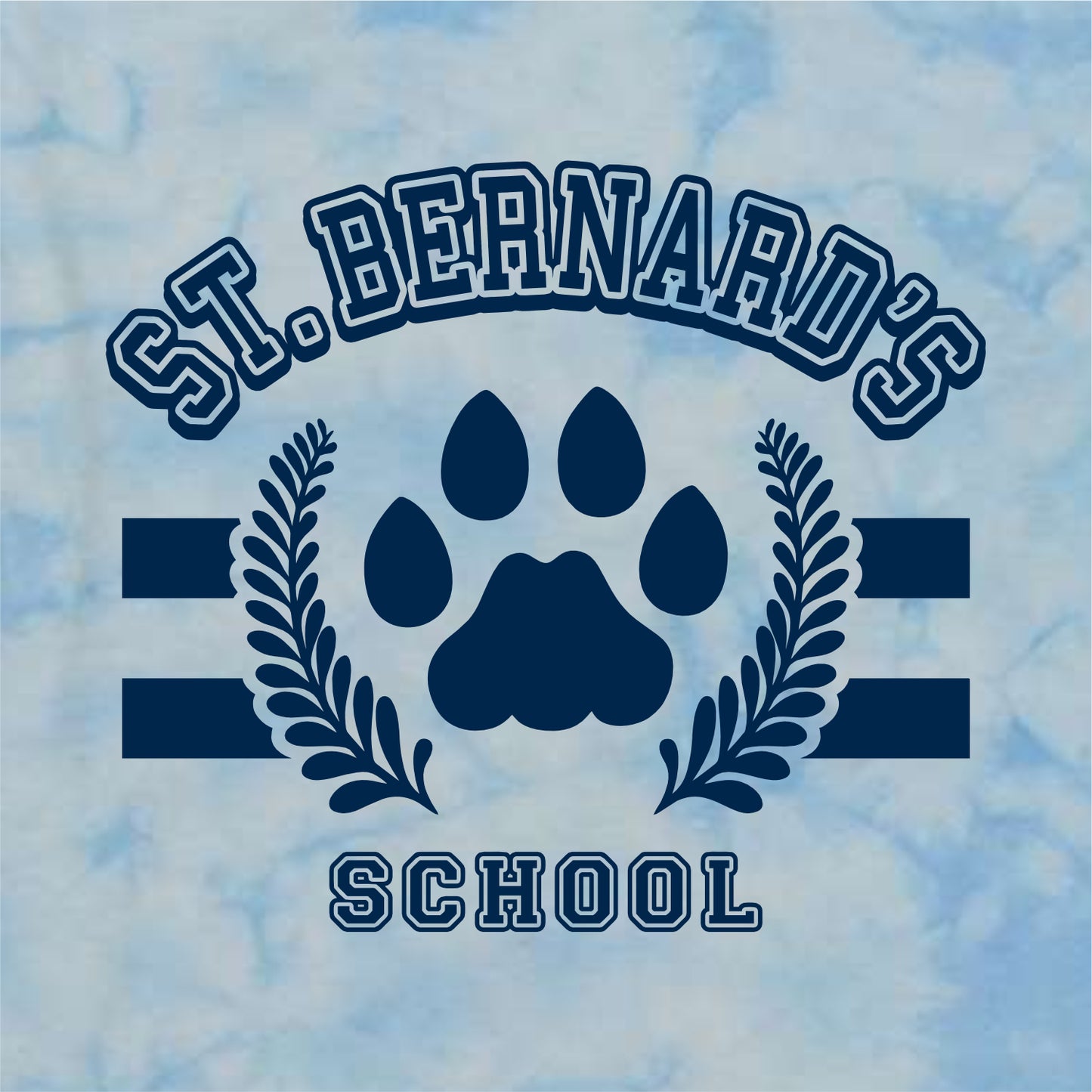 St. Bernard's School Crystal Wash T-Shirt - Des. A