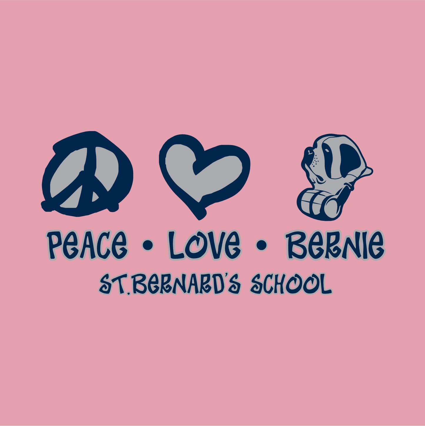 St. Bernard's School Short Sleeve T-shirt - Des. B