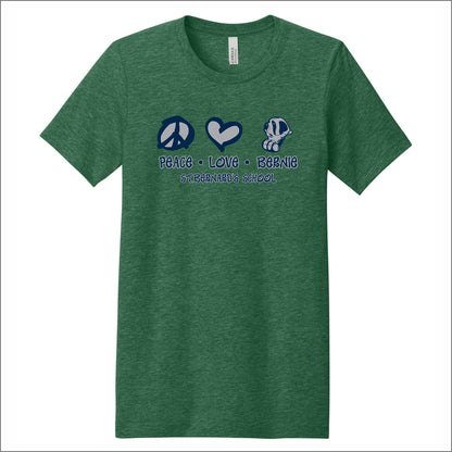 St. Bernard's School Heathered Soft Jersey T-shirt - Des. B