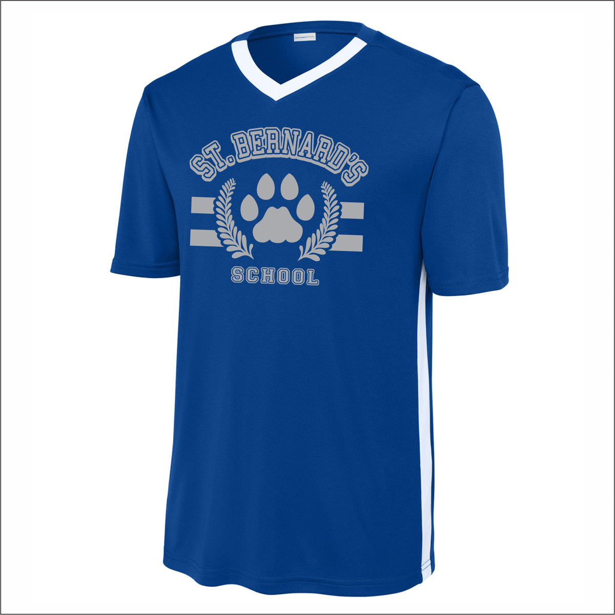St. Bernard's School Performance United V-Neck T-shirt - Des. A