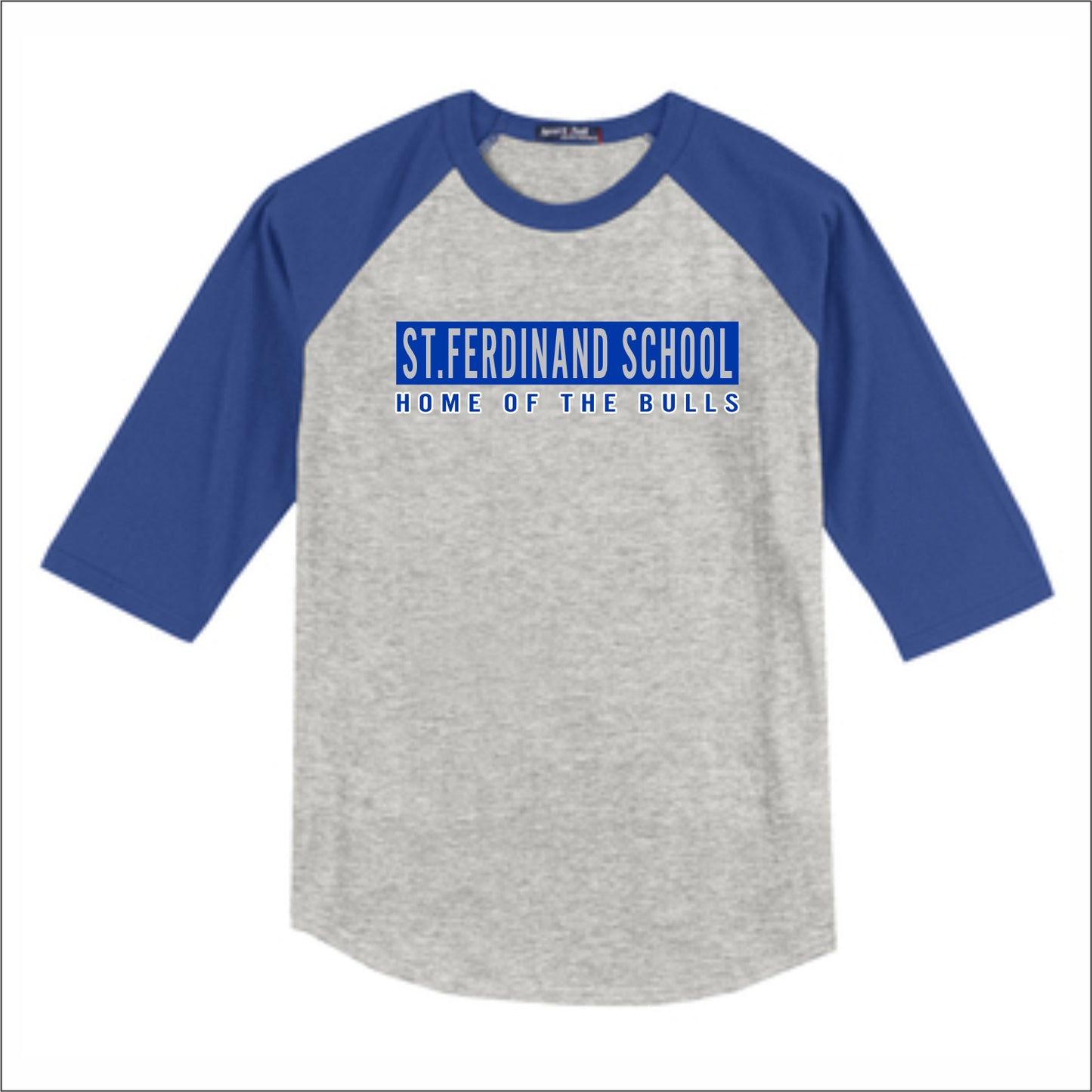 St. Ferdinand School 3/4 Sleeve Baseball T-shirt